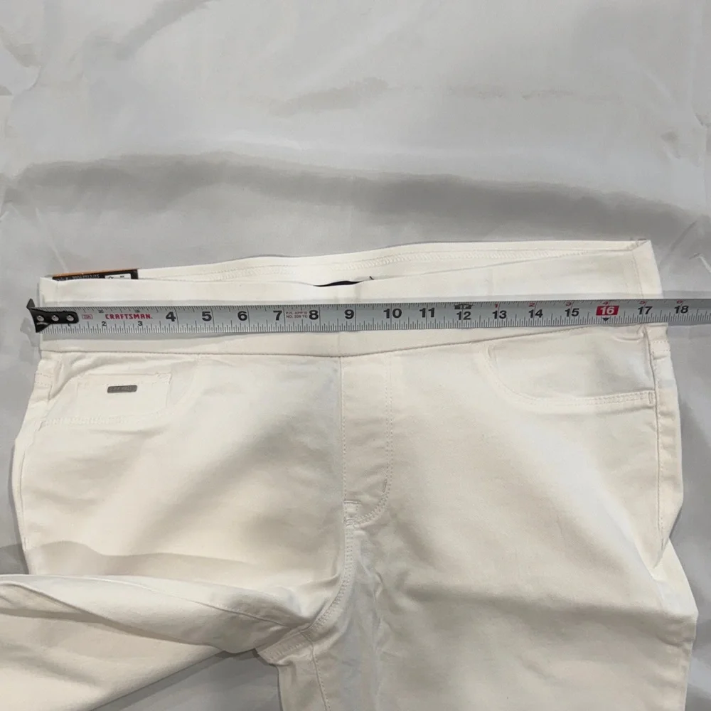 Nine West Heidi Pull-On Cropped Jeans—cream—12 - Picture 11 of 12